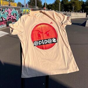 Adidas Originals Big Mood Cursing Censored Mad Angry Emoji Graphic Tee